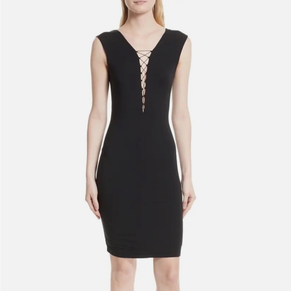 T by Alexander Wang Black Backless Dress